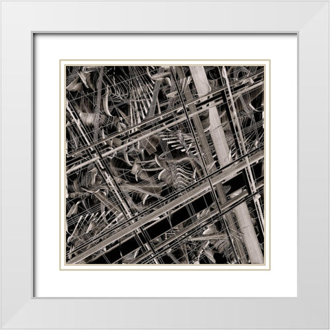 BW 1320913 White Modern Wood Framed Art Print with Double Matting by NADAL