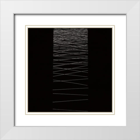 BW 2720312 White Modern Wood Framed Art Print with Double Matting by NADAL