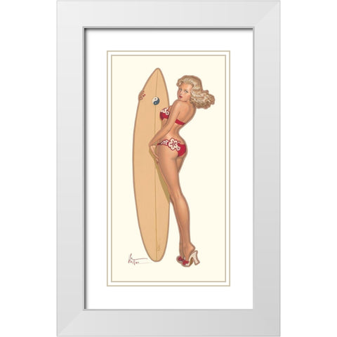 Pauline a Hawai White Modern Wood Framed Art Print with Double Matting by Hitte, Patrick