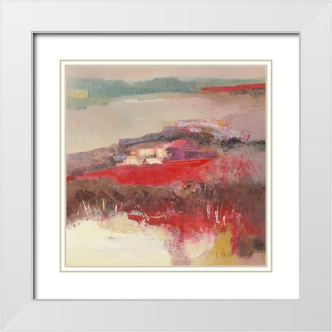 Le Hameau White Modern Wood Framed Art Print with Double Matting by Parise, Chantal