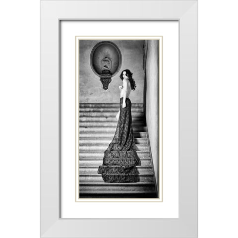 The Royal Palace White Modern Wood Framed Art Print with Double Matting by Milillo, Marco