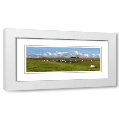 St. Peter Ording White Modern Wood Framed Art Print with Double Matting by Fischer, Rolf
