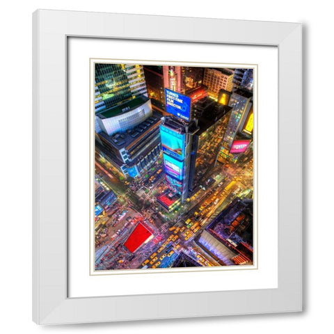 Rebirth White Modern Wood Framed Art Print with Double Matting by Terrible, Aurelien