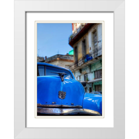 Dodge White Modern Wood Framed Art Print with Double Matting by Terrible, Aurelien