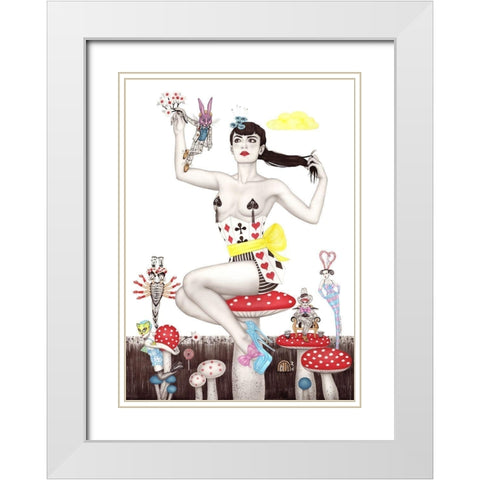 Hasenmann White Modern Wood Framed Art Print with Double Matting by Horwath, Sara