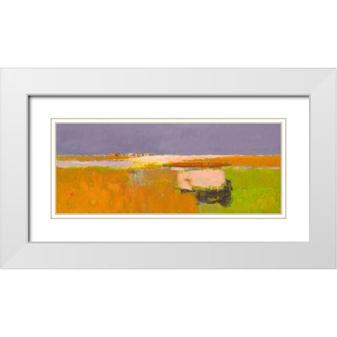 Air and Light White Modern Wood Framed Art Print with Double Matting by Groenhart, Jan