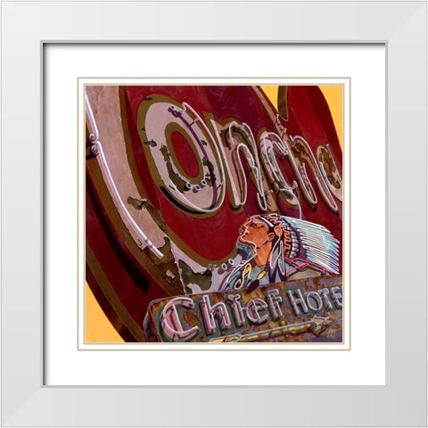 La Concha White Modern Wood Framed Art Print with Double Matting by van Sprengel, Didier