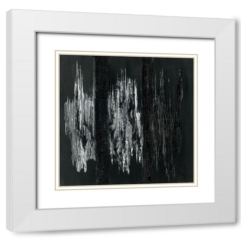 Mysterieux White Modern Wood Framed Art Print with Double Matting by Caro-H