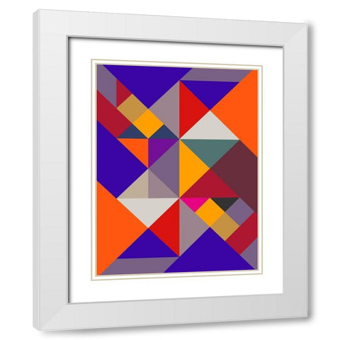 Frohlicher Rottanz White Modern Wood Framed Art Print with Double Matting by SARA Design