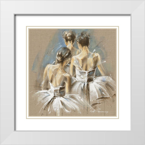 White Dress IV White Modern Wood Framed Art Print with Double Matting by Meijering, Kitty