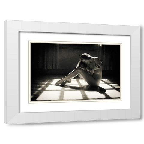 Dreaming Sensuality White Modern Wood Framed Art Print with Double Matting by Milillo, Marco