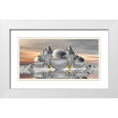 Silverhill White Modern Wood Framed Art Print with Double Matting by Hillert, Peter