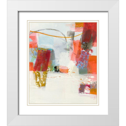 Signale White Modern Wood Framed Art Print with Double Matting by Schafer, Jenny