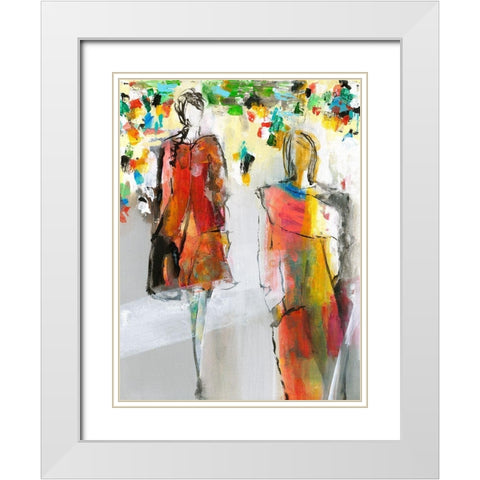 Stadtlust White Modern Wood Framed Art Print with Double Matting by Schafer, Jenny