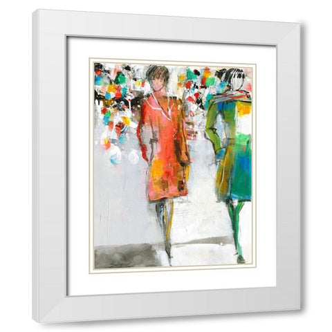 Blickfang White Modern Wood Framed Art Print with Double Matting by Schafer, Jenny