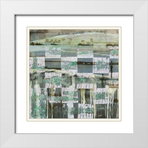 Forbidden City White Modern Wood Framed Art Print with Double Matting by Richter-Armgart, Rose