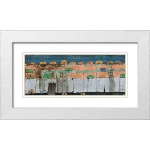Copper Bridge White Modern Wood Framed Art Print with Double Matting by Richter-Armgart, Rose