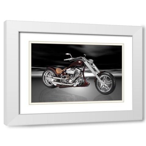 Thunder White Modern Wood Framed Art Print with Double Matting by Hillert, Peter