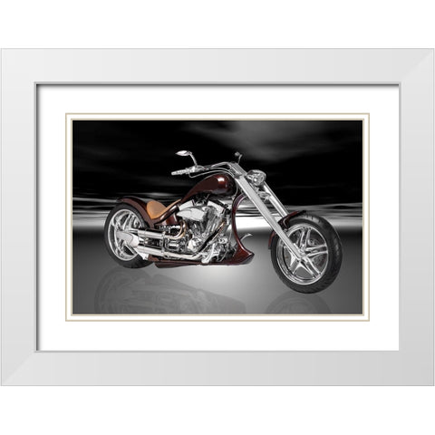 Thunder White Modern Wood Framed Art Print with Double Matting by Hillert, Peter