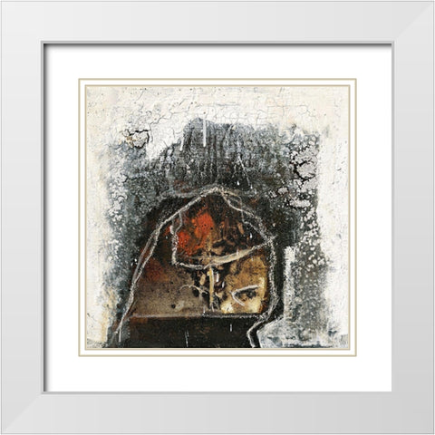 S/W Knopf White Modern Wood Framed Art Print with Double Matting by Reinhold, Thomas F.