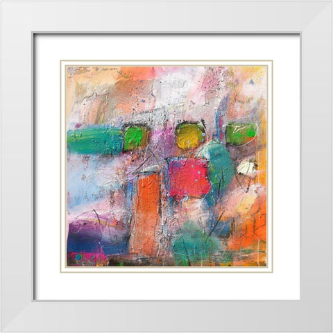 Three People White Modern Wood Framed Art Print with Double Matting by Reinhold, Thomas F.