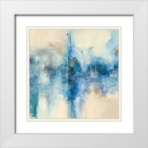 Soleil dhiver  White Modern Wood Framed Art Print with Double Matting by Ball, Veronique