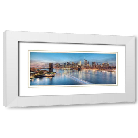 Back on Track White Modern Wood Framed Art Print with Double Matting by Terrible, Aurelien