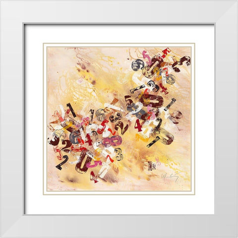 Zerfall White Modern Wood Framed Art Print with Double Matting by Wendling, Heinz