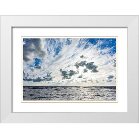 Skytrails White Modern Wood Framed Art Print with Double Matting by Lichtenwalter, Tom