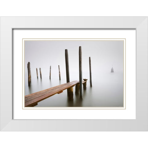 Find Me White Modern Wood Framed Art Print with Double Matting by Bertrande, Arnaud