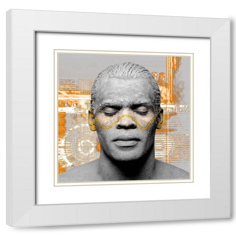The Silence White Modern Wood Framed Art Print with Double Matting by Hillert, Peter