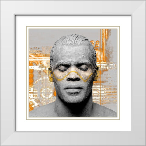 The Silence White Modern Wood Framed Art Print with Double Matting by Hillert, Peter