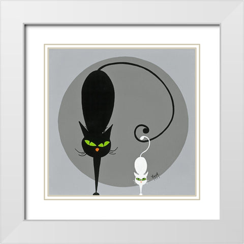 Chasselas White Modern Wood Framed Art Print with Double Matting by ANNA