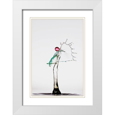 The Angel White Modern Wood Framed Art Print with Double Matting by Sanchez, Manuel