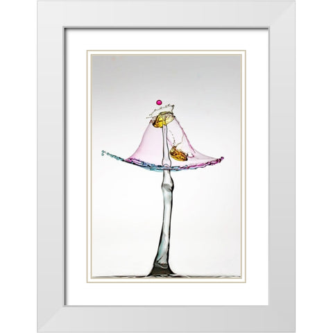 Incrustation White Modern Wood Framed Art Print with Double Matting by Sanchez, Manuel