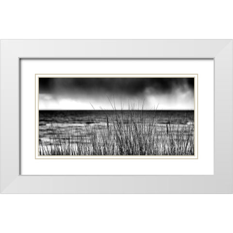 Storm I White Modern Wood Framed Art Print with Double Matting by Steger, Uwe