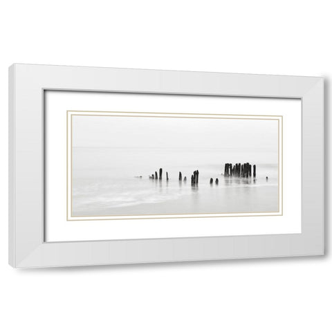 North Sea III White Modern Wood Framed Art Print with Double Matting by Steger, Uwe