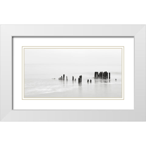 North Sea III White Modern Wood Framed Art Print with Double Matting by Steger, Uwe