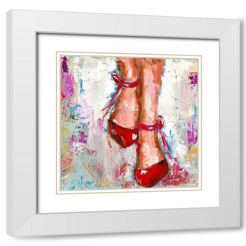 Mettre le ciel a mes pieds White Modern Wood Framed Art Print with Double Matting by Catherine M.