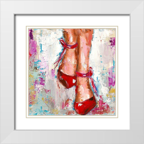 Mettre le ciel a mes pieds White Modern Wood Framed Art Print with Double Matting by Catherine M.