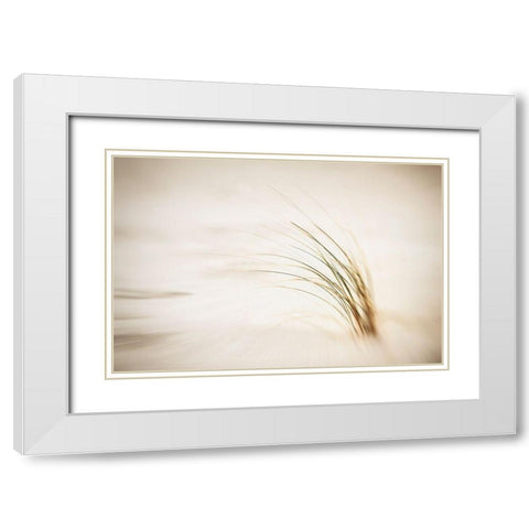 Sandsturm Part I White Modern Wood Framed Art Print with Double Matting by Steger, Uwe