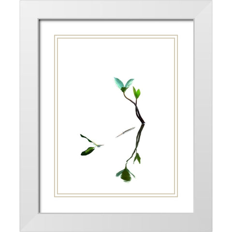 Softly Dream Part I White Modern Wood Framed Art Print with Double Matting by Steger, Uwe