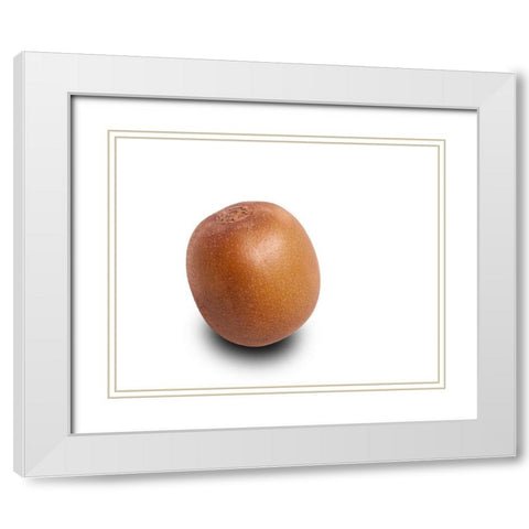 Kiwi White Modern Wood Framed Art Print with Double Matting by Brosius, Volker