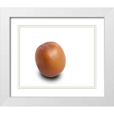 Kiwi White Modern Wood Framed Art Print with Double Matting by Brosius, Volker