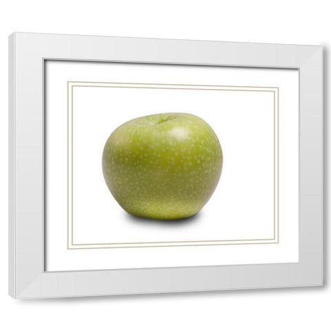 Apfel White Modern Wood Framed Art Print with Double Matting by Brosius, Volker