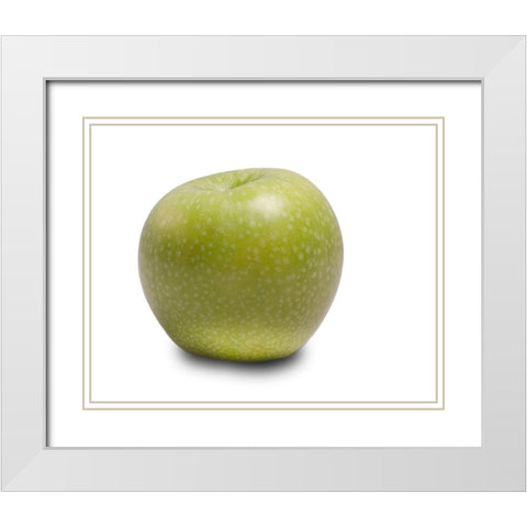 Apfel White Modern Wood Framed Art Print with Double Matting by Brosius, Volker