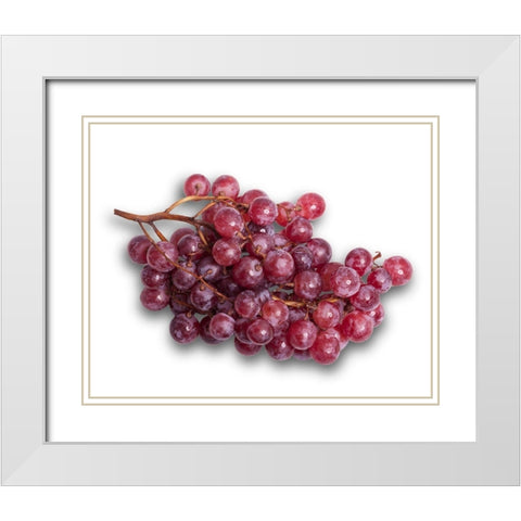 Trauben White Modern Wood Framed Art Print with Double Matting by Brosius, Volker