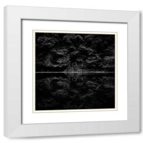 Necropolis White Modern Wood Framed Art Print with Double Matting by Stein, Oliver