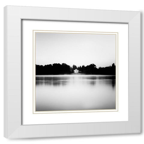 Swan Island White Modern Wood Framed Art Print with Double Matting by Stein, Oliver