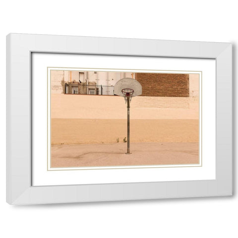 Speedcourt White Modern Wood Framed Art Print with Double Matting by Stein, Oliver
